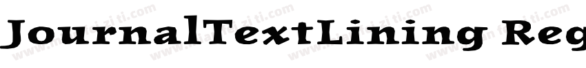 JournalTextLining Regular字体转换